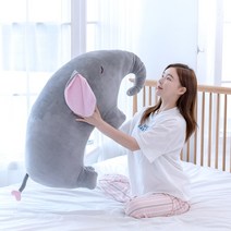 조우니 대형 말캉 코끼리 인형 귀여운 동물 모찌 등쿠션, 대형 말캉 코끼리인형