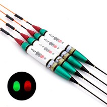 이화요수 동백S그린 전자찌 2점등 큰별 민물찌 카본 낚시찌, 녹색 40cm