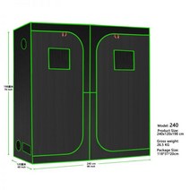 가정용온실 미니 비닐하우스 조립식 옥상 가정용 다육이 베란다 이동식 소형, 240x120x198 cm