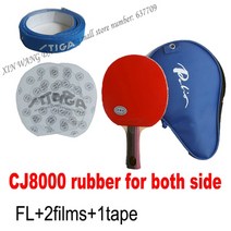PALIO 3 성급 탁구 라켓 CJ8000 / ak47 고무 스폰지 가방 케이스 탄소 핑퐁, ak47 필름