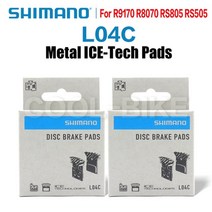 자전거브레이크패드 디스크 로터 레버 유압 케이블 캘리퍼 Shimano l03a l05a l04c 브레이크 패드 deore slx xt 수지 금속 패드 냉각 핀 ice tech, l04c 박스형 2쌍