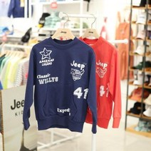 지프키즈 KL1TSU833봄 가을 간절기데일리로입기좋은스타일 뿜뿜한 코튼100% 맨투맨