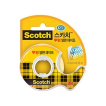 3M 스카치 양면 테이프 디스펜서 136-ROK 12mmx6m 12개