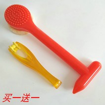 안마봉 괄사판 양생 치다 건강사진 타판기 목 마사지해머 경락 치기 실리콘 고타봉 2627049092, 레드