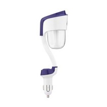 차량용 미니 가습기Eworld 미니 가습기 더블 USB 차량용 충전기 초음파 공기 청정기 자동차 아로마 안개 제, 03 Blue