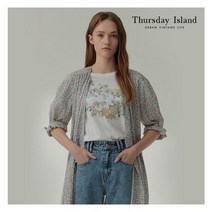 [국내정식매장] 써스데이아일랜드 티셔츠 [Thursday Island] 여성 플라워 아트웍 티셔츠(T214MTS236W)
