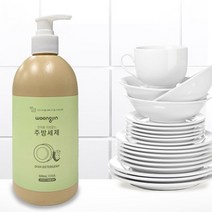 웅진 주방 과일 식기 조리기구 식물유례 피부보호 세제 500ml (친환경소재), 4개