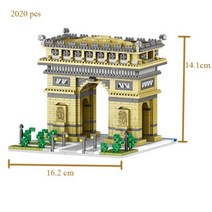로마 콜로세움 블록 성인 장난감 세트 개선문 루브르