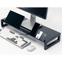 선반 모니터 다용도 MS-01 스탠드 받침대 스톤힐 듀얼, MS-01 700(700mm)/블랙(업그레이드-높이8c