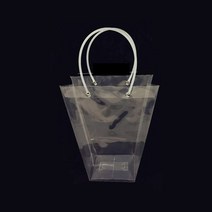 투명 화분 플라워 포장 손잡이 쇼핑백 10P