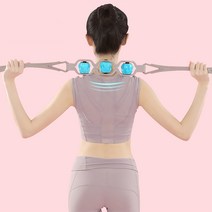 빼다 승모근 목 어깨 종아리 다리 등 허리 전신 롤러 마사지 벨트 안마 도구, 민트