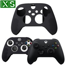XBOX SERIES X S 엑스박스 시리즈 신형 4세대 패드 컨트롤러 실리콘 케이스 커버, 블랙