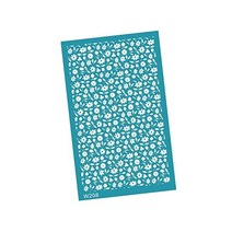 Harilla Kin 폴리머 클레이 용 실크 스크린 스텐실 휴대용 메이드 귀걸이 DIY 용품 씻을 수있는 H