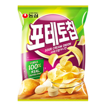 [유점빵] 농심 포테토칩 사워크림어니언 60g, 5봉