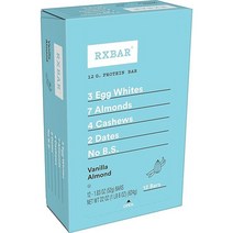 RXBAR 바닐라 아몬드 스낵 단백질바 프로틴바 에너지바 22oz 1박스 12개입