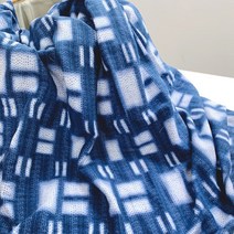 자투리 삼중거즈 시크 블루835번