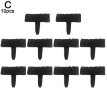 정원 울타리 모조 석재 식물 지원 스테이크 야외 풍경 울타리-경로 테두리 장식 액세서리 10 개, 03 black