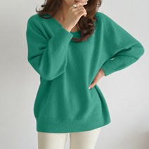 데일리앤 프리나 여성 루즈핏 브이넥 니트 여리여리