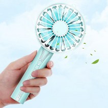 오감인류 휴대용 접이식 미니 손 핸디 선풍기 4in1 미니팬 USB 충전 보조 배터리 거치대 손거울 겸용 다용도, 네이비