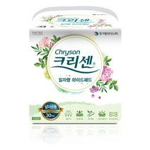 크리센 일자형 와이드패드 30매입, 30매 x 8팩, FREE, 단품