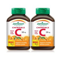 Jamieson 자미에슨 비타민C 500mg 120정 2개묶음 오렌지 보너스용량 아스코르브산 아스코르빈산 바이오플라보노이드 헤스페리딘 아세로라C 체리 로즈힙 레몬
