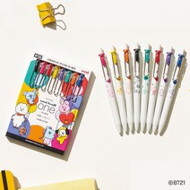 미쯔비시 리미티드 에디션 유니볼 원 BT21 볼펜 0.38mm UMN-SBT-38, BT21 유니볼원 볼펜 (슈키_에메랄드)