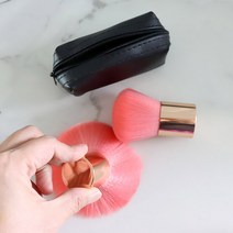 메이크업 브러쉬D 섀딩 페이스붓 페이스브러쉬 볼터치 화장붓 파우치포함, 브러쉬D_골드(파우치)_EP-0832