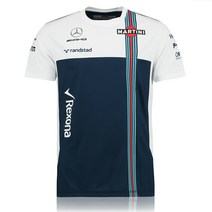 카라셔츠 F1 싸이클복 윌리엄스 벤츠 차량 행렬 자동차 마니아 티셔츠 남자 반팔 작업복 2359376848, 17 윌리엄스 차량 행렬 라운드넥 티