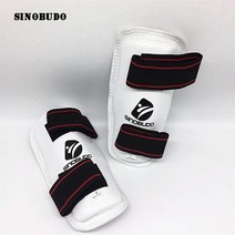 주짓수 도복 유도 브라질 유술 훈련 SINOBUDO-ITF 최신 태권도 보호 정강이 가드 다리 보호대 하이 복싱