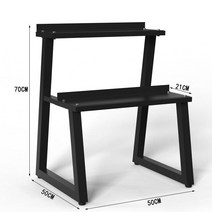 케틀벨 정리대 헬스장 피트니스 다용도 선반 거치대, 단일사이즈, 50x50x70CM