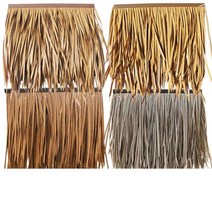 인조 볏짚 초가집 지붕 밀짚 PVC 플라스틱 처마 24종, 밝은 회색 50cm x 50cm