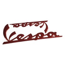베스파 프론트 엠블럼 로고 마크 이니셜 스티커 파츠 베스파로고 베스파튜닝용품 스쿠터 메탈엠블럼, (03)WINE RED 10cm