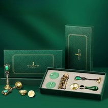 실링왁스 선물세트 비즈왁스 청첩장 편지 도장 선물꾸미기 씰링키트, 땡큐