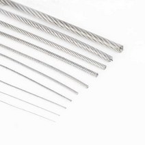 피아노선 이음선 철사 스텐와이어 강선 고춧대 교정, 오버몰드 0.8mm 5m, 1개