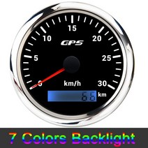 7 색으로 오토바이에 대 한 새로운 85MM GPS 속도계 GPS 센서와 보트 자동차 자동에 대 한 백라이트 속도계, 030KMH BS