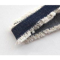 리본공예 DIY 리본만들기 재료 C277 데님수술 리본, 1개