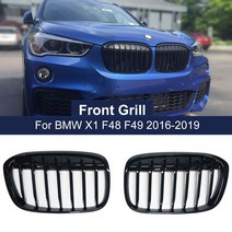자동차그릴망 앞범퍼 키드니 그릴 단일 라인 bmw용 BMW X1 F48 2016-2020 51117383363 자동차 액세, 한개옵션0