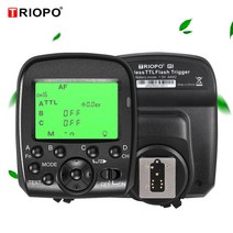 스트로보 카메라 플래시 후레시 프래시Tripo G1 듀얼 TTL inalámbrico gatillo con panorámica LCD 1/8000, 01 For Canon