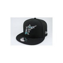 뉴에라 9FIFTY BASIC SNAPBACK 모자 캡 MLB FLORIDA MARLINS BLACK/화이트/BLUE ADULT