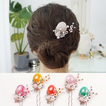 살롱드메리 소유 한복 비녀 혼주 올림머리 돌잔치 무용 뒤꽂이 뒷꽂이 장신구