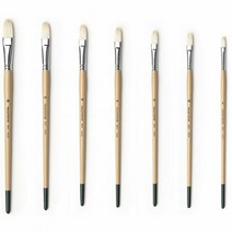 화홍 유화붓 아크릴붓 804F 12호 미술디자인붓 디자인붓 미술붓, 단품