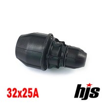 HJS 신규격 PE 이경 소켓 32x25A (레듀샤 32mm 25mm ISO 신KS 규격), 1개