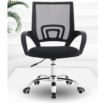 FOXXIN 메쉬 컴퓨터의자 사무용 사무실의자 자세교정 공부 책상의자, 메쉬회전의자-블랙