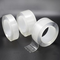 소유 다목적 방수테이프 초강력 실리콘 겔 욕실 틈새 보수 곰팡이 방지 투명 단면 양면, 75mm(폭) x 10M(길이)