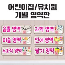 어린이집 유치원 환경구성 개별영역판, 신체영역