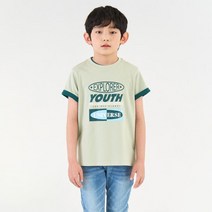 인디고뱅크키즈 [NC경산] 23년여름시즌오프세일 / 남아 여아 키즈 주니어 어린이공용 그래픽 반팔 티셔츠 IKRP234G1