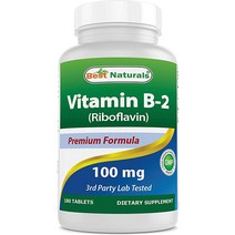 베스트 네츄럴스 비타민 B2 100 mg 180 정제