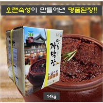 동해식품 만능 까막장 14kg X1 통 숙성된 묵은장 동해까막장 업소용 대용량, 1개