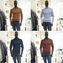 트루젠 [촉감만족] 남성 캐시미어 베이직 풀 하프 터틀넥 목폴라 반폴라 남자 니트 AW0