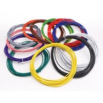UL 1015 유연한 연선 PVC 와이어 및 케이블 주석 도금 구리 18AWG 20AWG 22AWG 24AWG 고온 105 ° 전압 60, 04 White_01 1 Meter_01 14 AWG